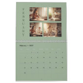 Modern Minimalist Family Photo Calendar 2026 カレンダー (2月 2027)