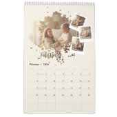 Modern Minimalist Family Photo Calendar 2026 カレンダー (2月 2026)