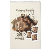 Modern Minimalist Family Photo Calendar 2026 カレンダー (カバー)