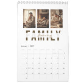 Modern Minimalist Family Photo Calendar 2026 カレンダー (1月 2027)