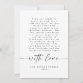 Modern Minimalist Family Photo Christmas Card 招待状 (裏面)