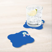 “Modern Minimalist Funny Dad Joke Survivor Korean  ペーパーコースター (インサイチュ)