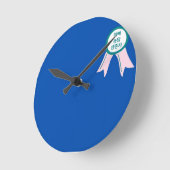 “Modern Minimalist Funny Dad Joke Survivor Korean  ラウンド壁時計 (傾斜)