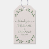 Modern Minimalist Geometric Frame Wedding  ギフトタグ (正面)