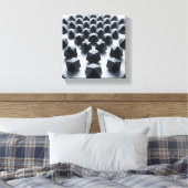 Modern Minimalist Geometric Matrix - Abstract 3D キャンバスプリント (インサイチュ (寝室))