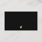 Modern minimalist gold and black order thank you 名刺 (裏面)
