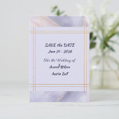 Modern Minimalist Gold and Purple Wedding  ゲストブック