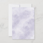 Modern Minimalist Gold and Purple Wedding  セーブザデート (裏面)