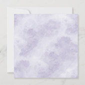 Modern Minimalist Gold and Purple Wedding  招待状 (裏面)
