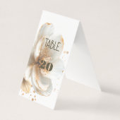 Modern Minimalist Gold and White Wedding (正面)