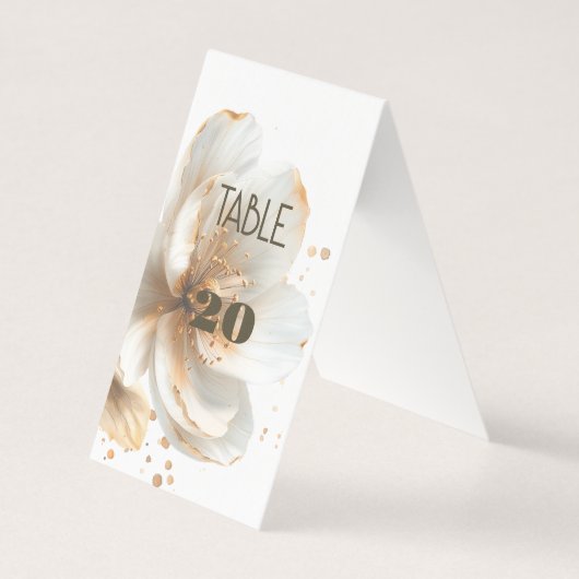 Modern Minimalist Gold and White Wedding (正面)