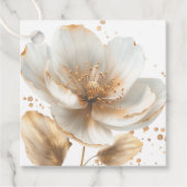 Modern Minimalist Gold and White Wedding フェイバータグ (正面)