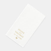 Modern Minimalist Gold Custom Wedding Monogram (コーナー)