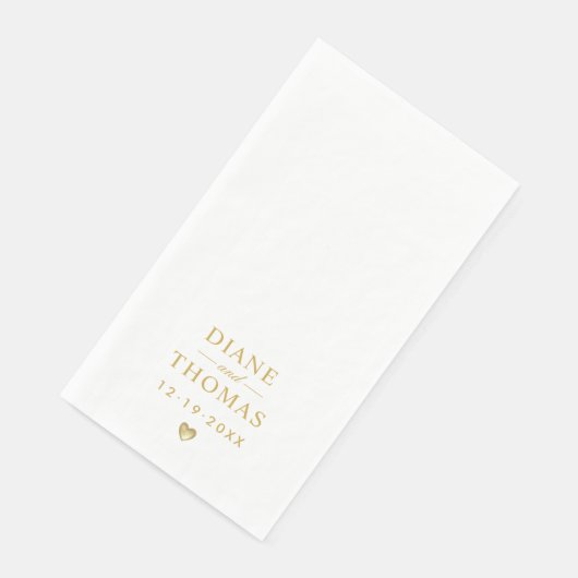 Modern Minimalist Gold Custom Wedding Monogram (コーナー)