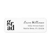 Modern Minimalist Grad Script ラベル (正面)