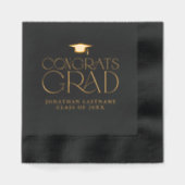 Modern Minimalist Graduation  箔ナプキン (正面)
