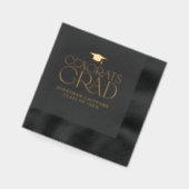 Modern Minimalist Graduation  箔ナプキン (左)