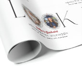 Modern Minimalist Graduation Announcement Photo  ラッピングペーパー (ロールコーナー)