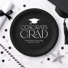 Modern Minimalist Graduation Paper ペーパープレート