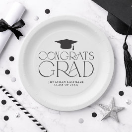 Modern Minimalist Graduation Paper ペーパープレート