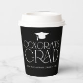Modern Minimalist Graduation  Paper Cups 紙コップ (裏面)