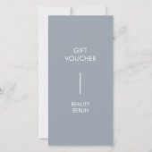 Modern Minimalist Gray QR Code Gift Certificate (正面)