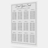 Modern Minimalist Gray Striped Wedding Seating Cha アクリルサイン (傾斜)