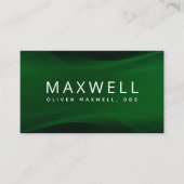 Modern Minimalist Green Dentist 名刺 (正面)