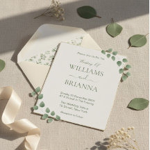 Modern Minimalist Green Geometric Frame Wedding