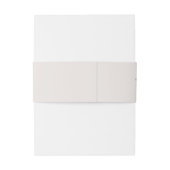 Modern Minimalist Green Leave Wedding 招待状ベリーバンド (裏面例)