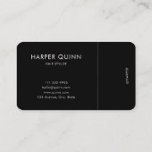 Modern Minimalist Hair Stylist Script Blush Pink 名刺 (裏面)