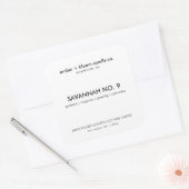 Modern Minimalist Handmade Candle Labels スクエアシール (封筒)