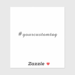 Modern Minimalist Hashtag Sticker シール