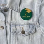 Modern Minimalist Hat and Tassel Graduation 缶バッジ (インサイチュ)