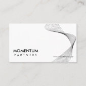 Modern Minimalist Innovation Company Sleek White 名刺 (正面)