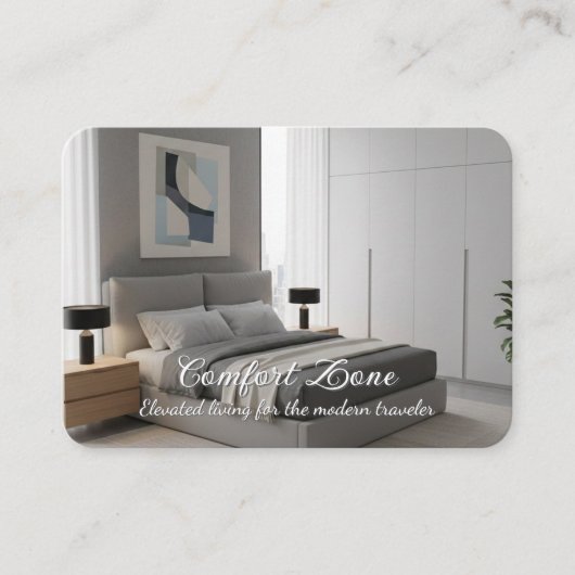 Modern Minimalist Interior Photo | Vacation Rental 名刺 (正面)