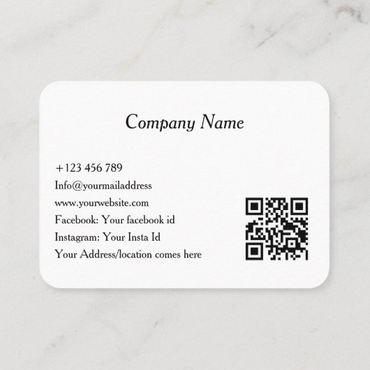 Modern Minimalist Interior Photo | Vacation Rental 名刺 (裏面)