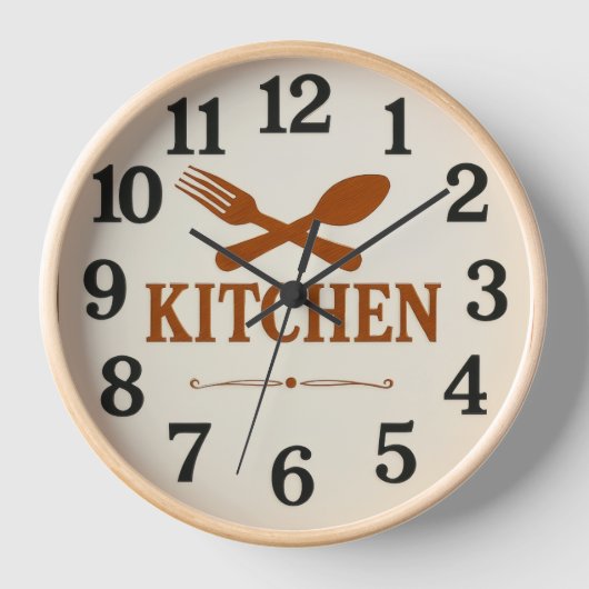  Modern Minimalist Kitchen Wall Clock –  壁時計 (正面)
