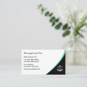 Modern Minimalist Law Office Attorney 名刺 (スタンド正面)
