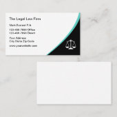 Modern Minimalist Law Office Attorney 名刺 (正面/裏面)