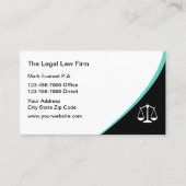 Modern Minimalist Law Office Attorney 名刺 (正面)