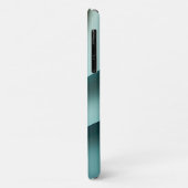 Modern Minimalist Layered Paper Waves Elegant Teal Case-Mate iPhoneケース (裏面/左)