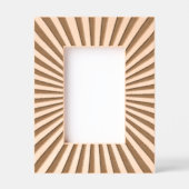 Modern Minimalist Line Pattern レーザー彫刻フレーム (正面)