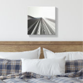 Modern Minimalist Linear Perspective - Abstract 3D キャンバスプリント (インサイチュ (寝室))