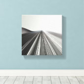 Modern Minimalist Linear Perspective - Abstract 3D キャンバスプリント (インサイチュ (ウッドフロア))