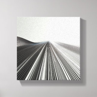 Modern Minimalist Linear Perspective - Abstract 3D キャンバスプリント
