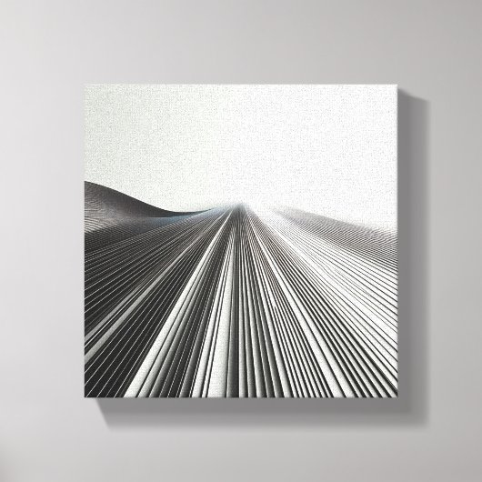 Modern Minimalist Linear Perspective - Abstract 3D キャンバスプリント (正面)
