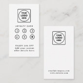 Modern Minimalist Logo | Business Loyalty Design ロイヤリティカード (正面/裏面)