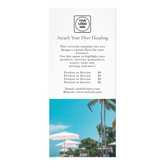 Modern Minimalist Logo | Clean Business Marketing ラックカード (正面)