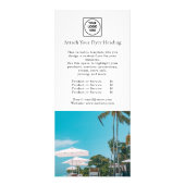 Modern Minimalist Logo | Clean Business Marketing ラックカード (裏面)